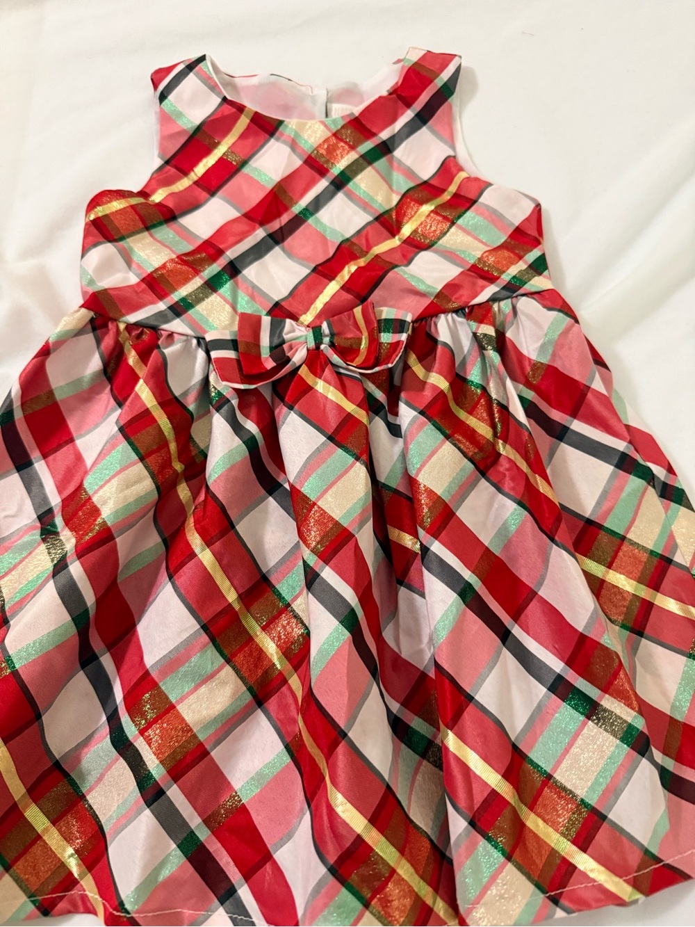 Christmas Nannette Metallic Plaid dress toddlers Size 3Т Christmas